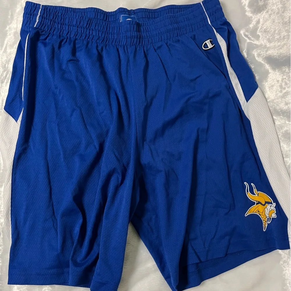 Champion Blue XL Shorts with a Viking
